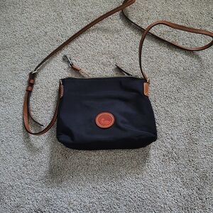Dooney & Bourke Black and Brown Crossbody Bag